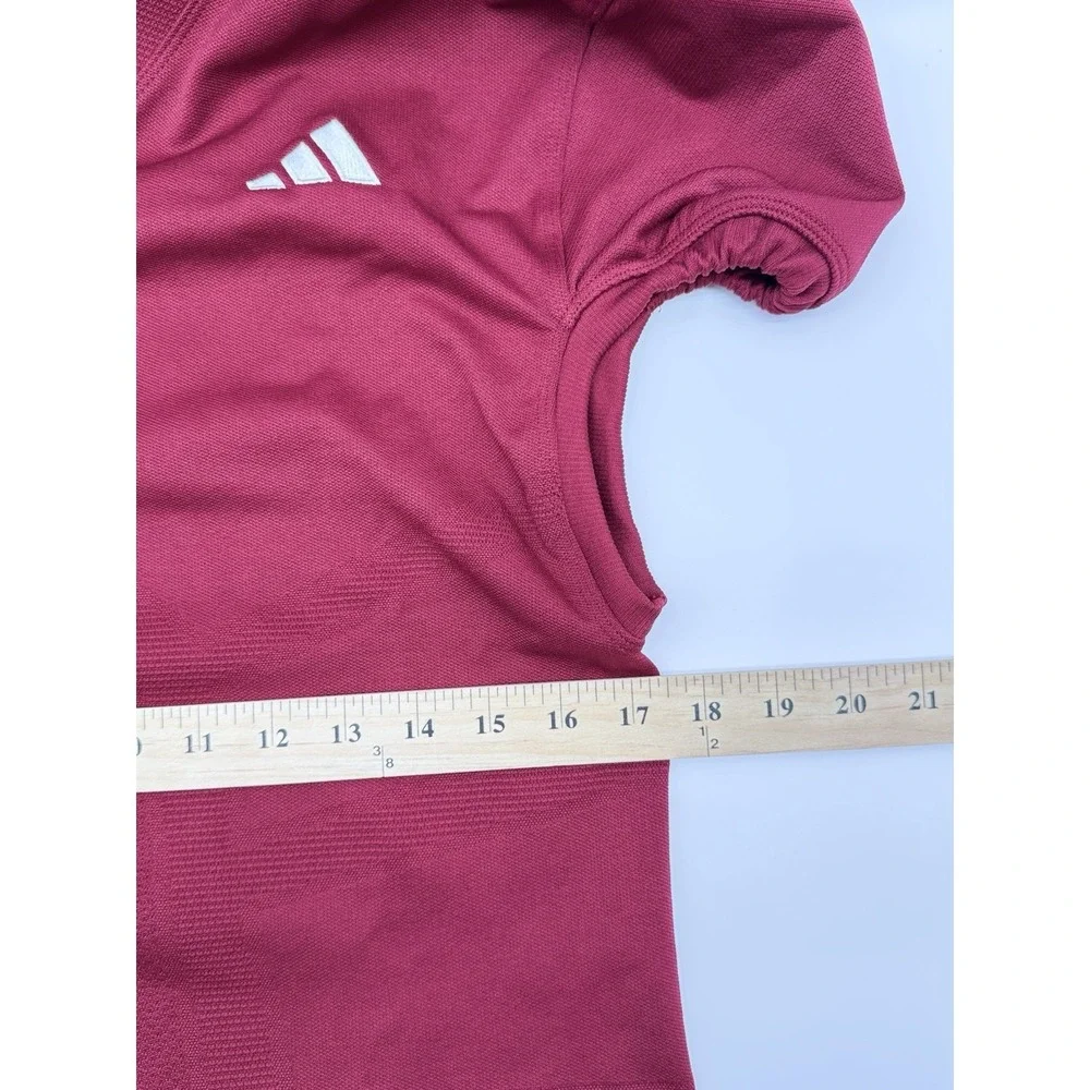 Adidas Mens 2XL Primeknit Maroon Football Jersey , Tech-fit